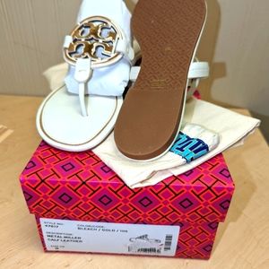 Tory Burch Metal Miller Thong Sandals
